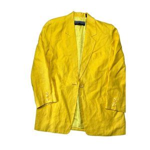 Vintage 100% Linen Relaxed Blazer , Soft Linen Jacket,  Linen Blazer Lightweigh